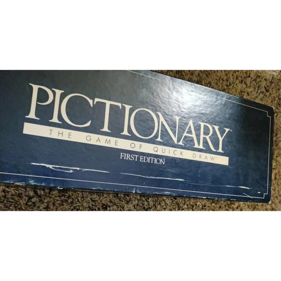 Vintage 1985 Pictionary The Game of Quick Draw 1st Ed REPLACEMENT EMPTY BOX ONLY - Picture 5 of 11